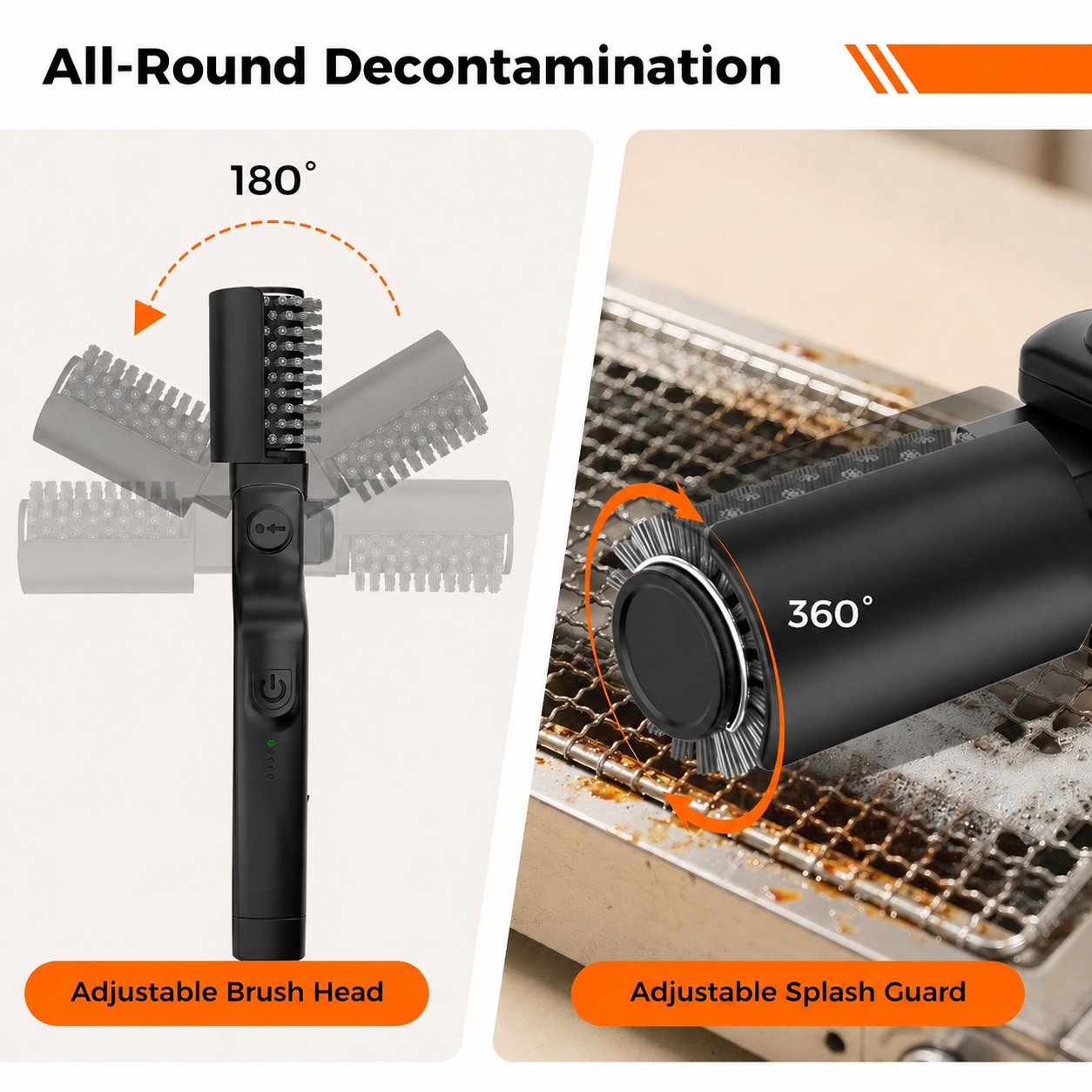 Electric Barbecue Grill Cleaning Brush for Heavy Grease Stains