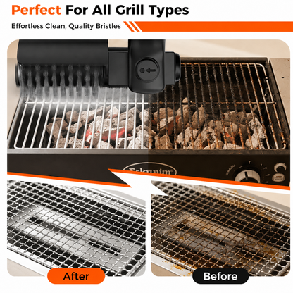 Electric Barbecue Grill Cleaning Brush for Heavy Grease Stains